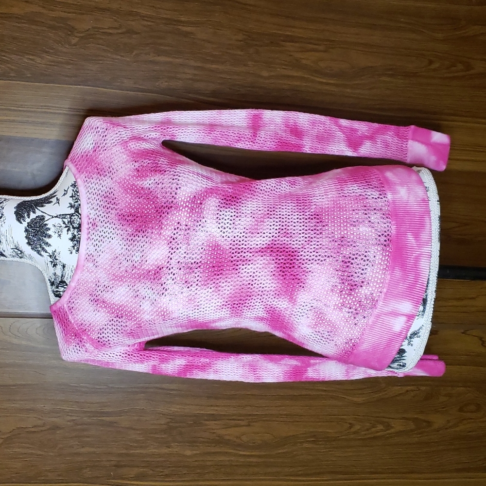 3/$15 Boston Proper Mesh dye sweater S